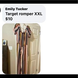 Target romper XXL